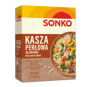 Sonko. Kasza jęczmienna perłowa 4x100 g.